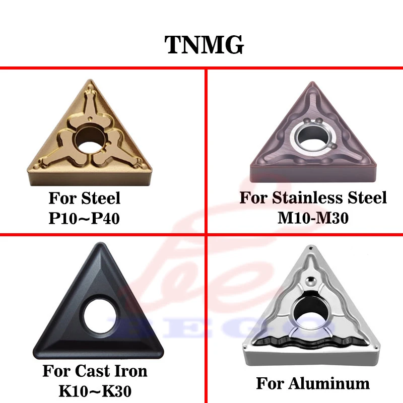 

Carbide Insert Lathe Turning Tool Cutter Heads TNMG 160404 160408 160412 Matel Lathe Knife Tungsten Carbide Inserts Free Ship