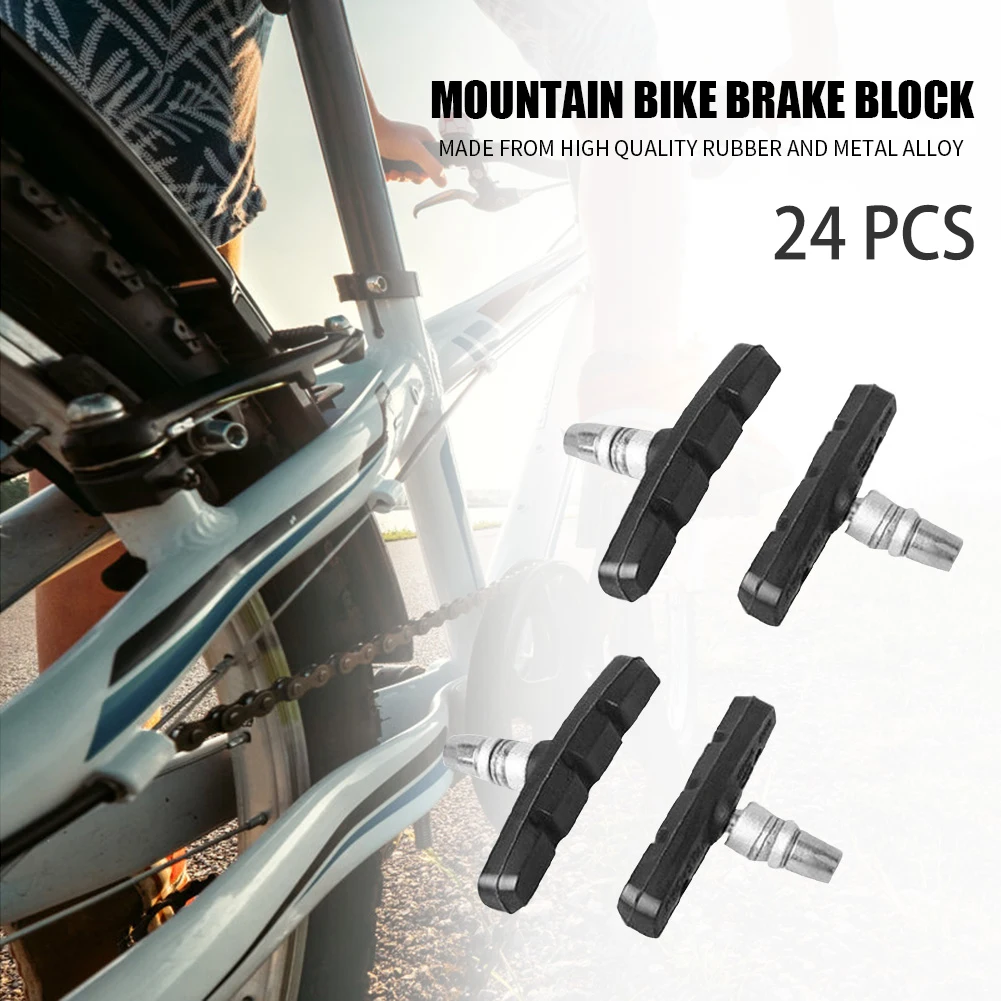 

Велосипедные тормозные колодки, симметричные резиновые колодки 70 мм для горных велосипедов, держатель V-тормозов для Shimano, велосипедные аксессуары, 24 шт.