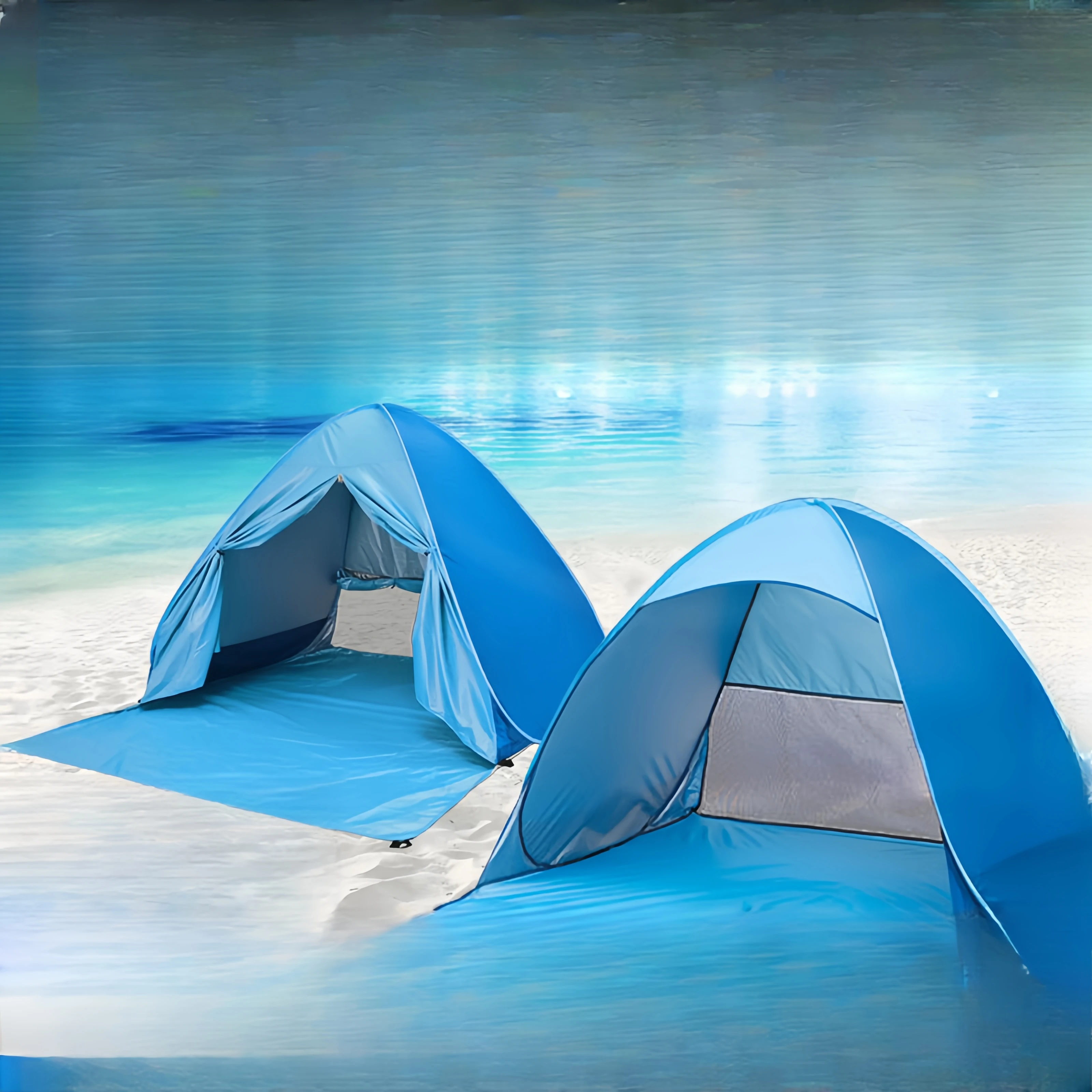 Легкая ленивая пляжная палатка полностью автоматическая 2-секундная