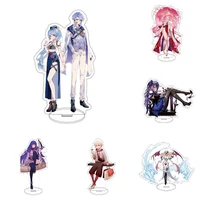 popular anime genshin impact raiden shogun prop 15cm acrylic figure yae miko cosplay stand model desk decor fans collection gift