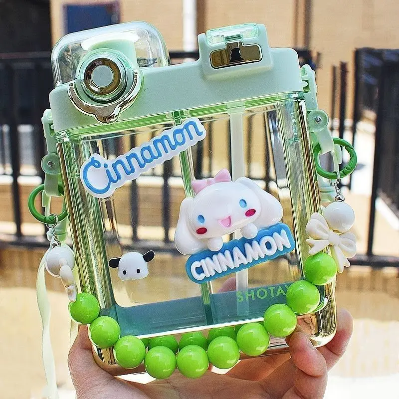 

700ml Sanrio Hello Kitty Kawaii Cinnamoroll Summer New Water Bottle Coffee Sippy Cup Cute High Capacity for Outdoor Travel Gifts