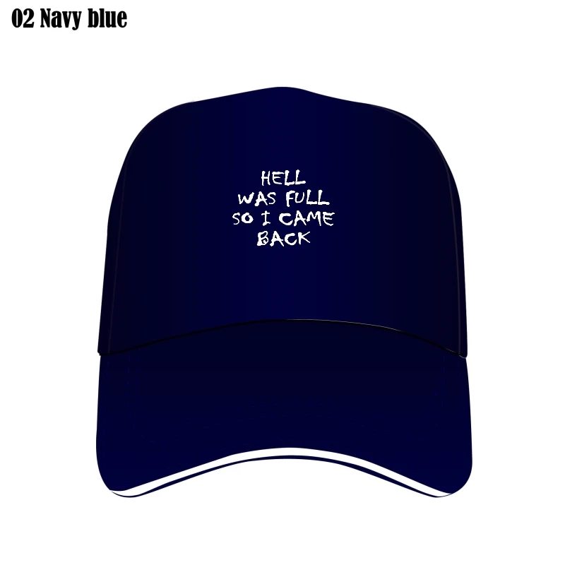 

Hell Was Full So I Came Back Letter Print Custom Hat Women Mesh Outdoor Flat Brim Bill Hats Summer Women Cap Caps Flat Brim