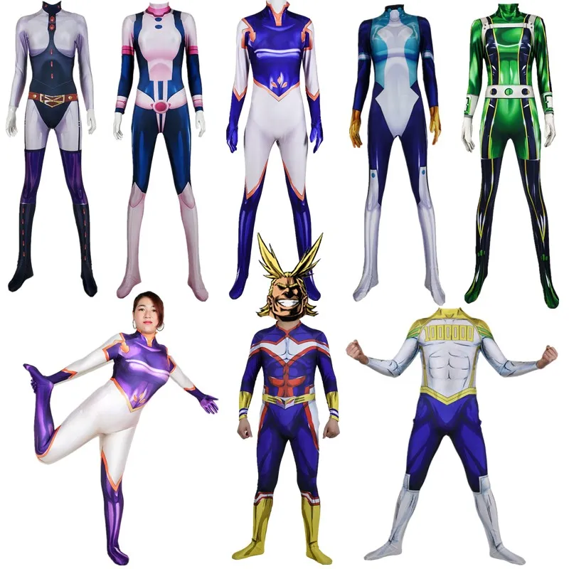 

My Hero Academia All Might Midnight OCHACO URARAKA Cosplay Costume Adult Kids Zentai Outfits Uniform Jumpsuit Bodysuit Catsuit