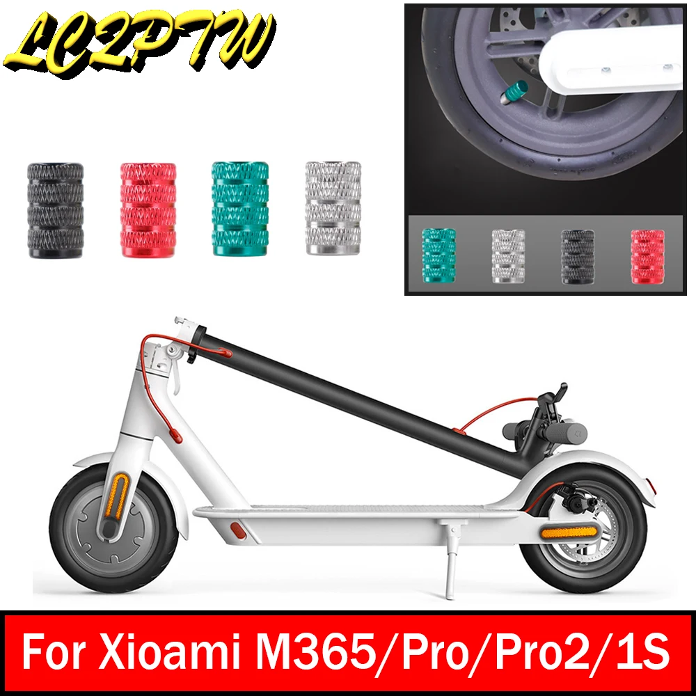 Electric Scooter Valve Caps Universal Aluminum Alloy Schrader Valve Caps for Xiaomi M365 Pro 1s Mi3 Pro2 Scooter Accessories