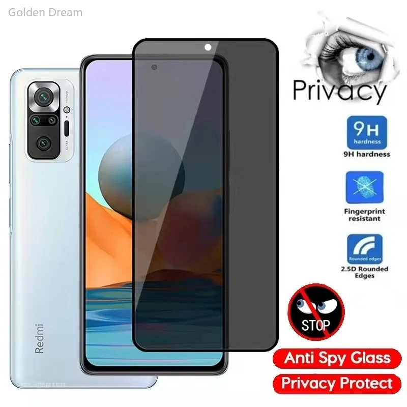 

Anti Spy Screen Protector for Xiaomi Poco X3 Pro M3 F3 F2 Privacy Glass on Xiaomi Redmi Note 10 9 8 Pro 10s 9s 8T 8 7 9A 9 9C 9T