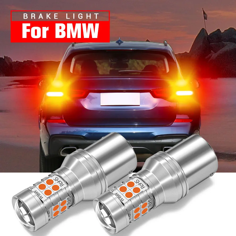 

2pcs LED Brake Light Lamp Blub P21W BA15S 1156 Canbus For BMW E81 E87 E88 E82 F20 F21 F45 F23 F22 F87 F46 1 2 Series