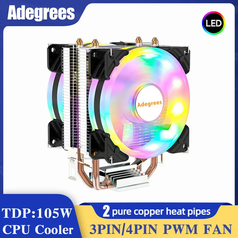 3/4pin Pwm Quiet Pc Radiator For Intel Lga 1150 1151 1155 1200 1700 2011 Amd Am3 Am4 90mm Processor Cooling Fan