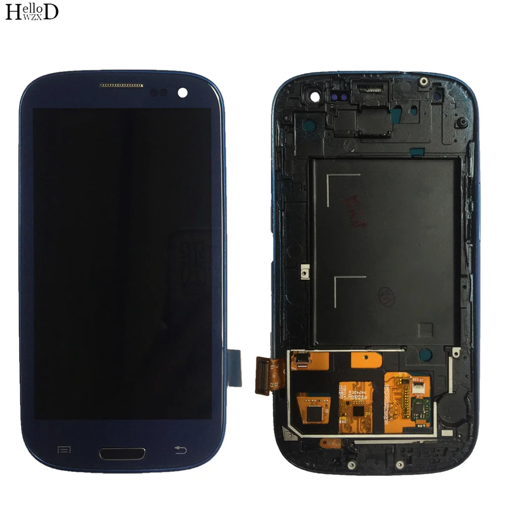TFT ЖК-дисплей для Samsung Galaxy S3 i9300 i9300i i9301 i9308i сенсорный экран дигитайзер ЖК-дисплей регулируемая панель Датчик рамка инструменты
