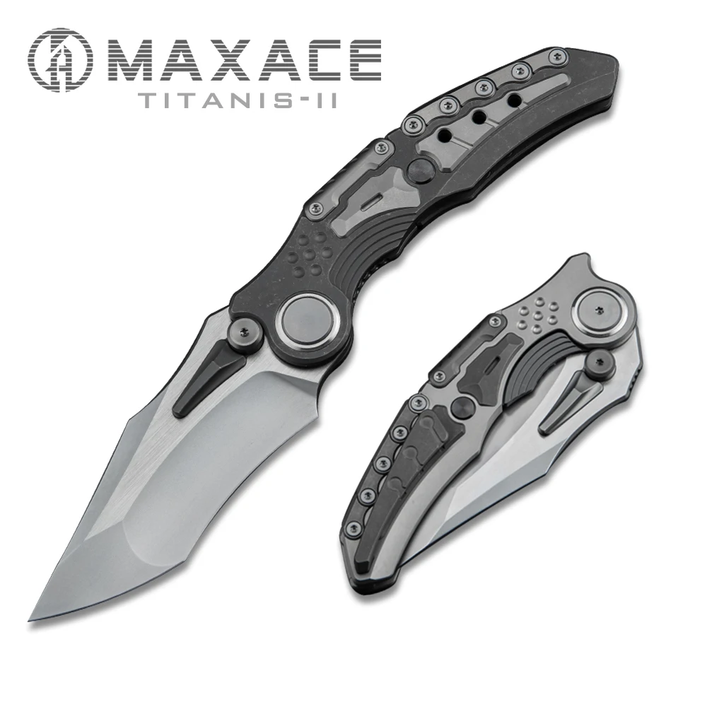 Maxace Titanis-II Складной нож для кемпинга портативный уличный фруктовый выживания