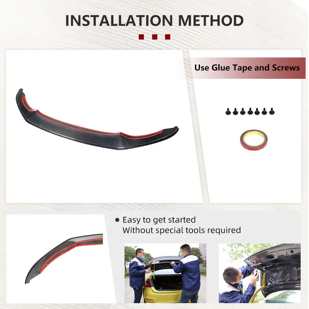 Передний бампер автомобиля из углеродного волокна разделители губ для BMW F80 M3 F82 F83