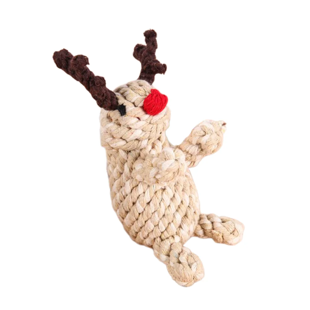 

1pc Dog Interactive Funny Elk Shape Dog Chewing Supplies Dog Bite for Home Outdoor Shop