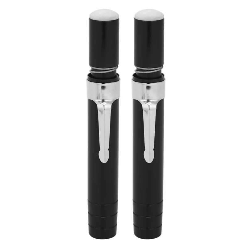 

2 Pcs Black Aluminum Alloy Chalk Keeper Holder (Black)