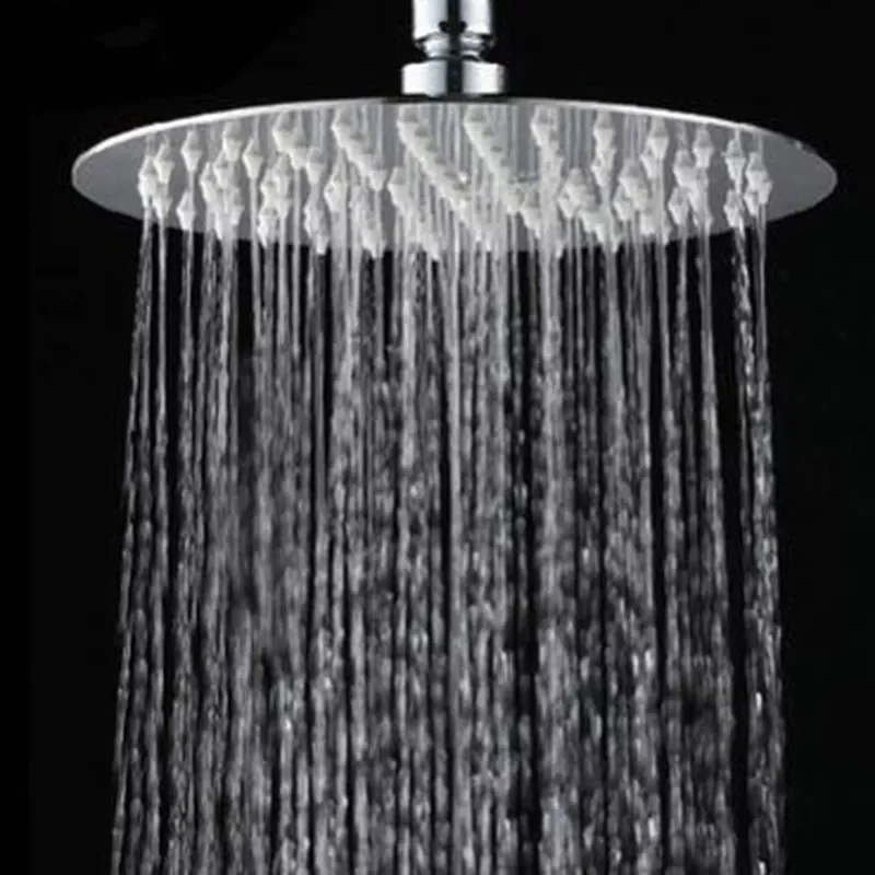 

New High Quality 10/8/6 Inch Stainless Steel Ultra-thin Waterfall Shower Heads Rainfall Shower Head Rain Square Round
