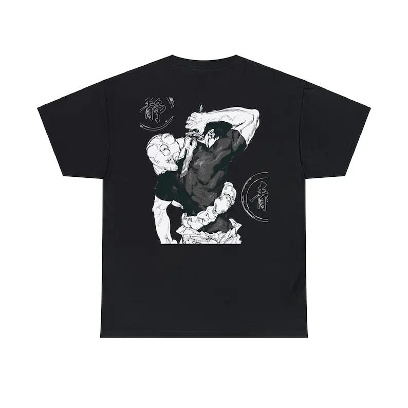 Футболка Toji Fushiguro в стиле аниме футболка JJK оверсайз для мужчин и женщин