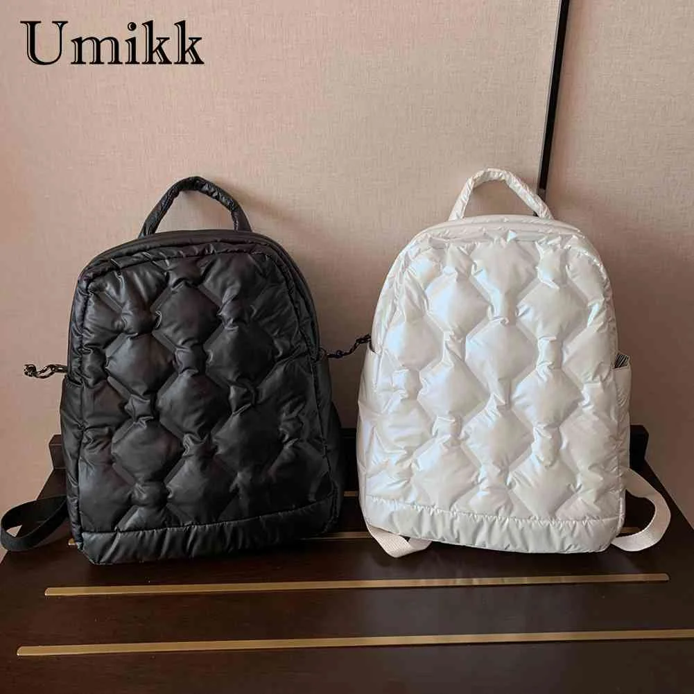 

Autumn Winter Fashion Backpack Space Cotton Backpack Unisex Large Capacity School Bags College School Knapsacks