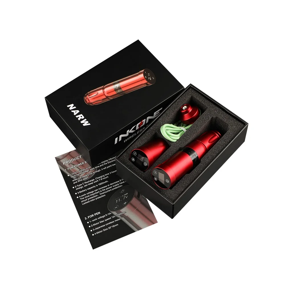 

INKONE NARW Touch 1800mAh Rotary Tattoo Machine Tattoo Machine Wireless Tattoo Machine