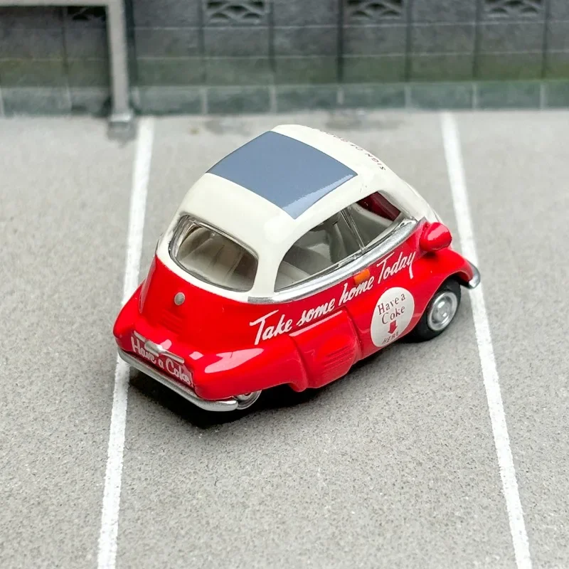 Крошечный Schuco 1/64 BMW Isetta игрушечный автомобиль из сплава литая под давлением