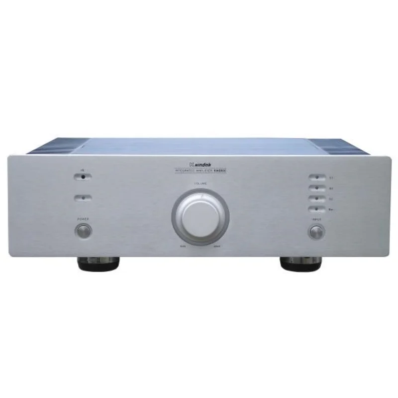 I-020 XDK XA6800(08) двухканальный встроенный усилитель 3 * RCA 1 XLR 80 Вт/8 Ом серебристый