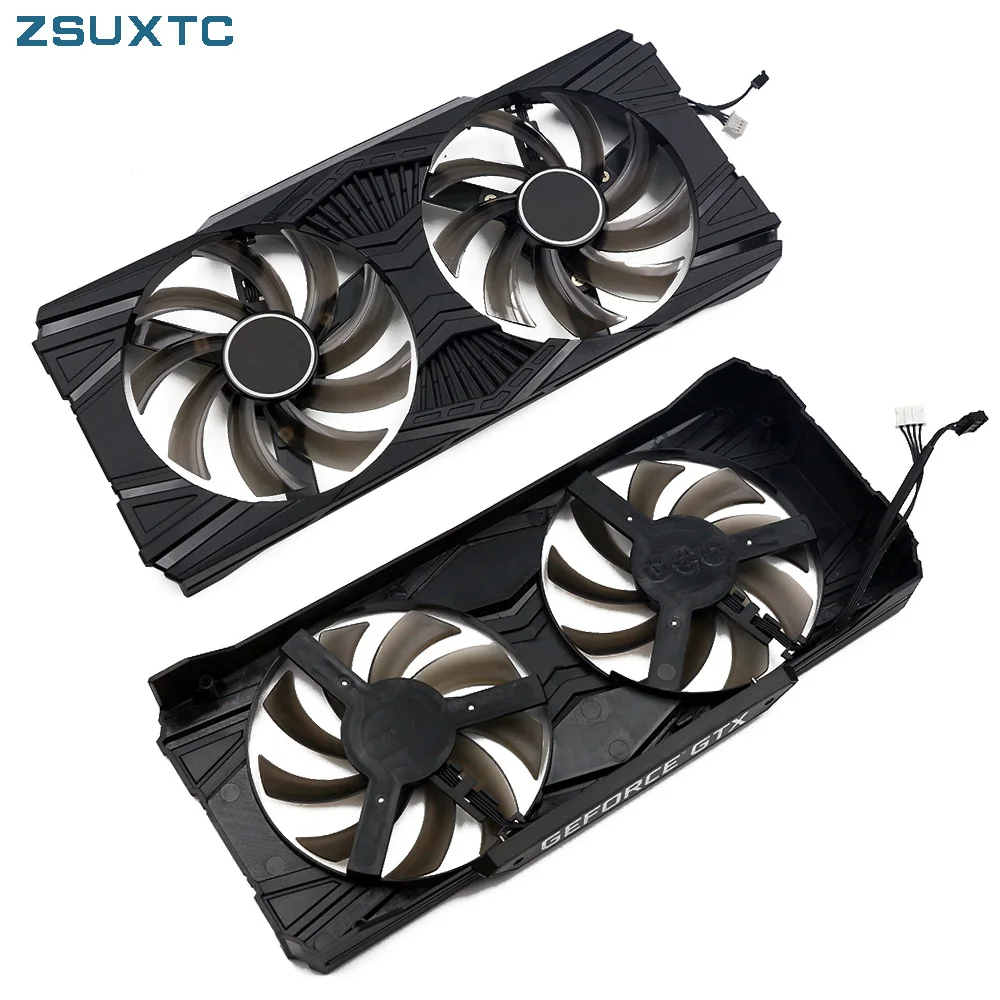 Фото Кастомный двойной вентилятор охлаждения GA91S2U для видеокарт Palit Gainward GTX 1660 SUPER 1660Ti Ghost OC (для RTX 1660, RTX 1660Ti) №3