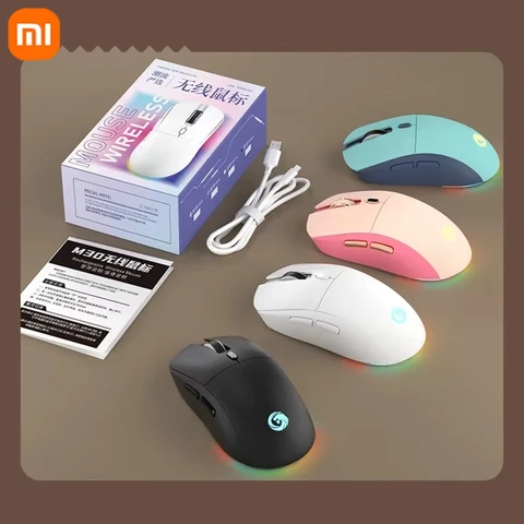 Модель Xiaomi MIJIA 2, беспроводная игровая мышь, гипсоскоростная, 1600 точек на дюйм, 2,4 ГГц, сверхлегкая геймерская мышь, перезаряжаемая, яркий задний фонарь, новинка