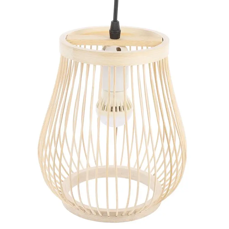 

Тканый потолочный светильник, тканая люстра в деревенском стиле, подвесной светильник с лампочкой