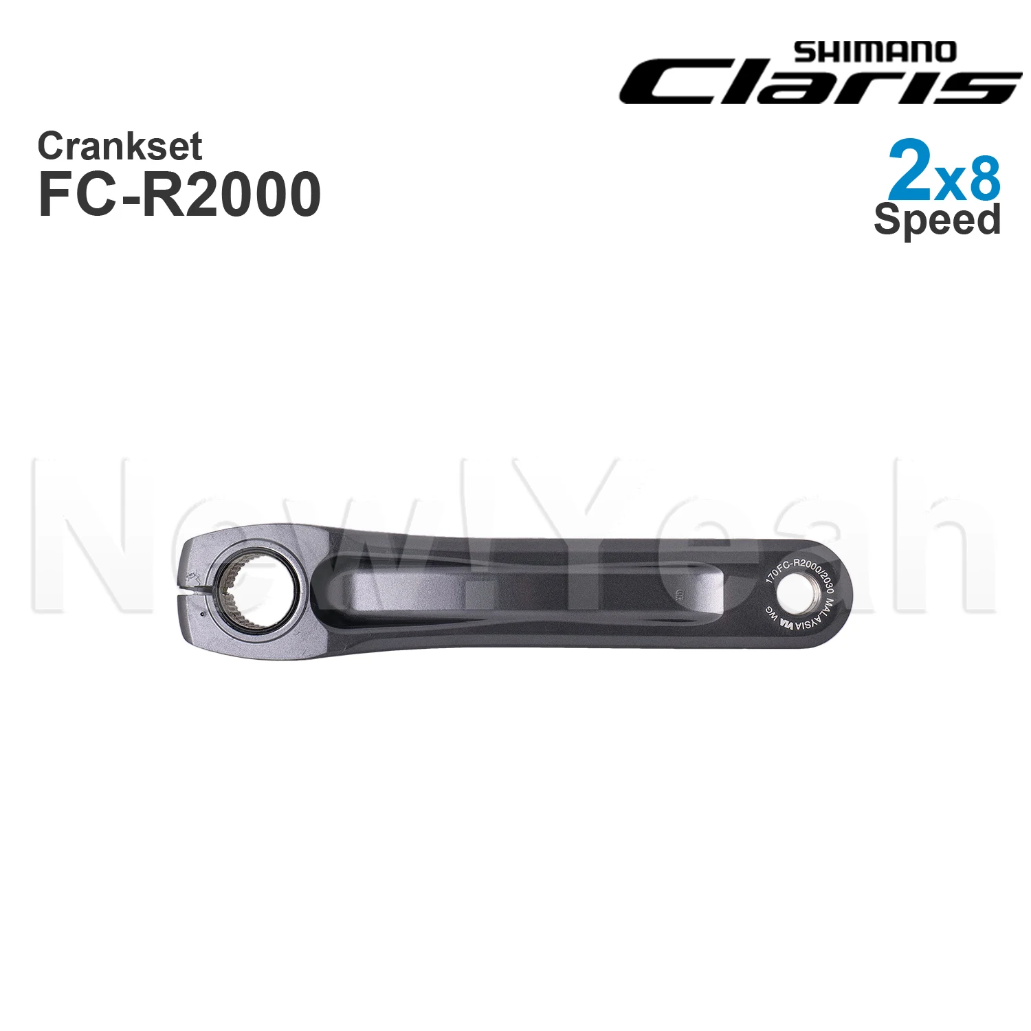 Фото Комплект шатунов SHIMANO CLARIS R2000 FC-R2000 50-34T 2x8 скоростей для шоссейного велосипеда, оригинал №5
