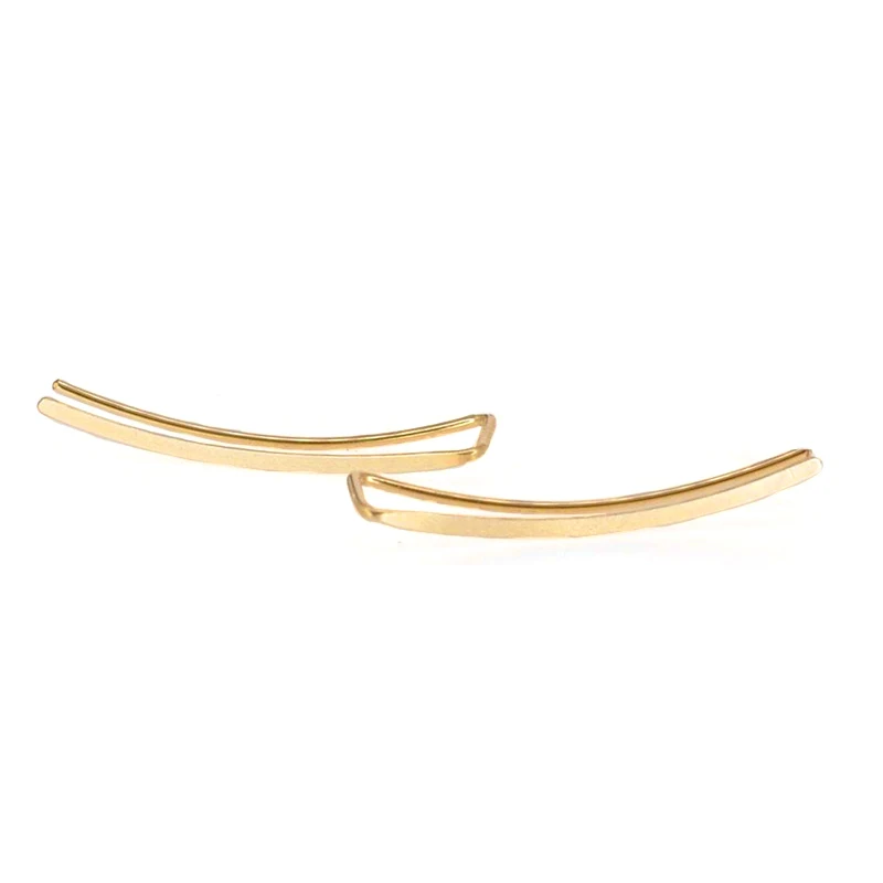 

CANNER Long Line Ear 925 Sterling Silver Stud Earrings For Women Adjustable Ear Piercing Oreille Wedding Party 18K Gold 2022