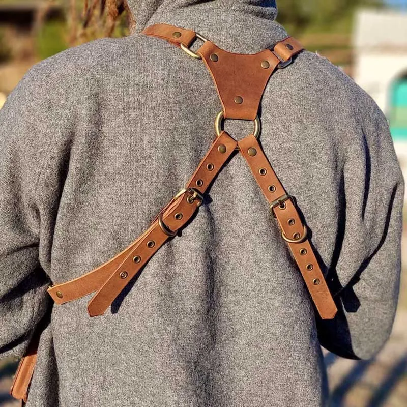 Средневековый стимпанк PU Кожа Плечо Ремень Кобура Сумка Винтаж Чехол для