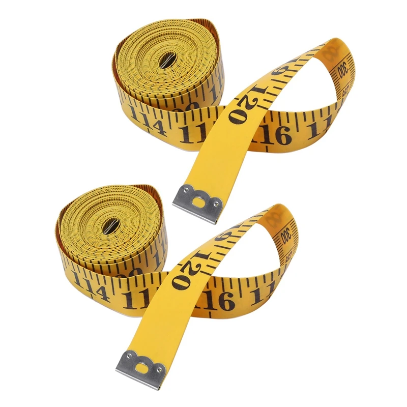 

2X Soft 3Meter 300CM Sewing Tailor Tape Body Measuring Measure Ruler Dressmaking