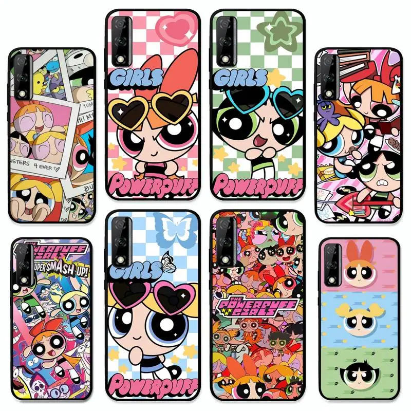 

Cartoon The-P-PowerpuffS-G-Girls Phone Case for Huawei Y 6 9 7 5 8s prime 2019 2018 enjoy 7 plus cover