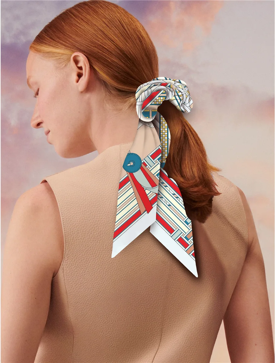 Резинки для волос из натурального шелка крупные эластичные заколки хвоста