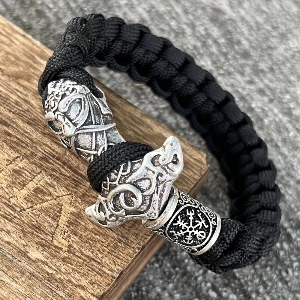 Ностальгия Одина Молот Тора Мьельнир Рунический Diy Бусина Выживание Паракорд