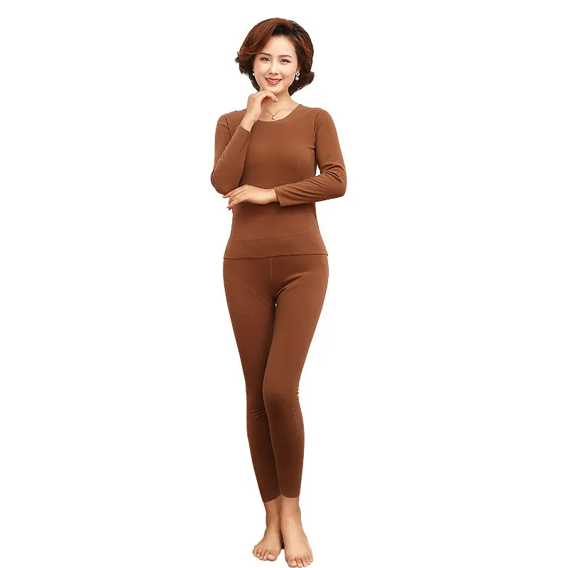 

Two-piece Female German Velvet Thermal Underwear Patch Seamless Self-heating Suit Plus Velvet Thickness Constant Temperature