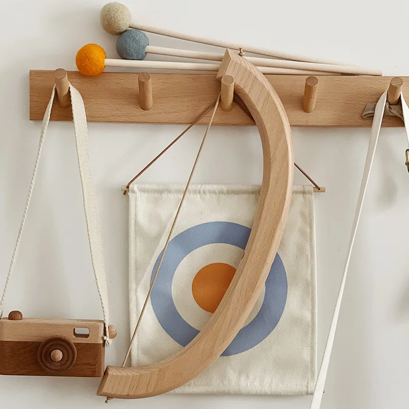 

Archery Wooden Set Toy Indoor Shooting Game Children's Montessori Puzzle Early Education, Hand Eye Coordination Training