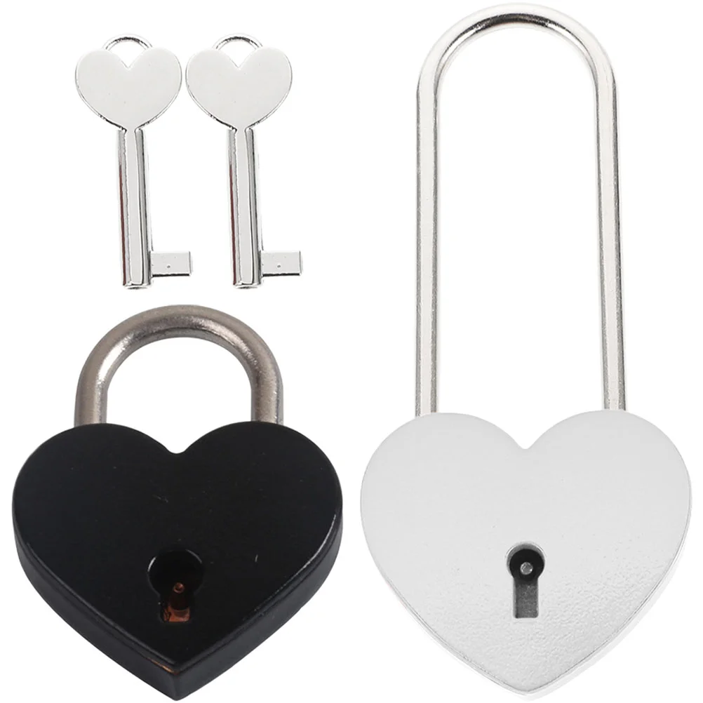 

Lock Locks Heart Key Padlocks Keys Mini Padlock Suitcase Luggage Love Jewelry Box Shaped Locker Engraved Diary Backpack Notebook