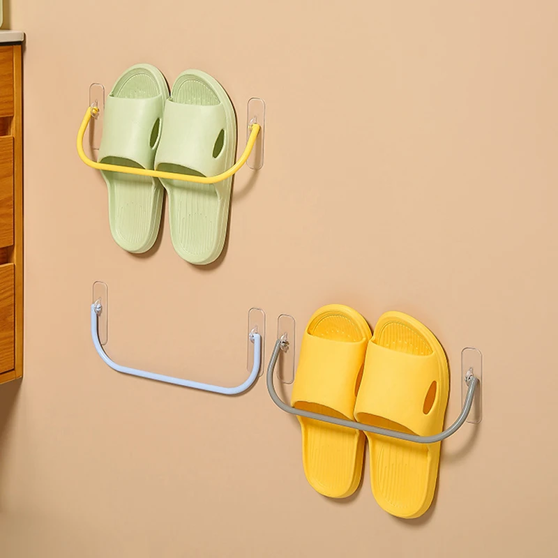 Organizer Bedroom Bathroom Accessories Simple Plastic Shoes Storage Racks Wall-mounted
