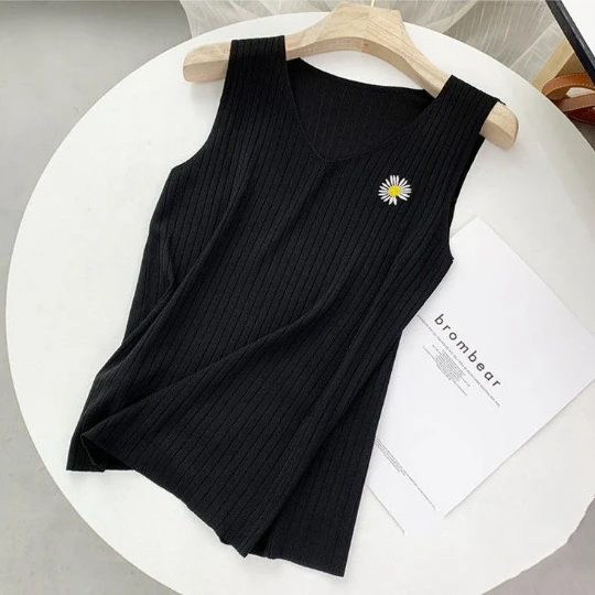 Белая женская летняя тканевая майка Сексуальная футболка без рукавов