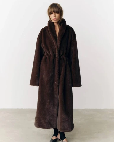 Женское пальто ZHUISHU из искусственного меха