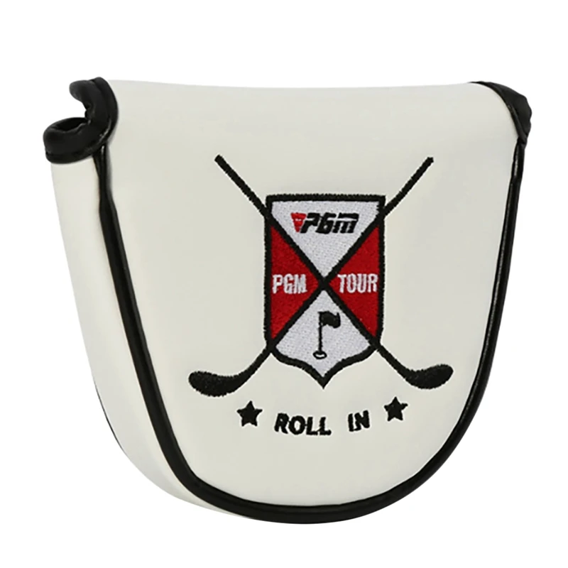 

ELOS-PGM Golf Club Putter Protective Head Cover Push Rod Headgear Washable Golf Embroidery Headcover