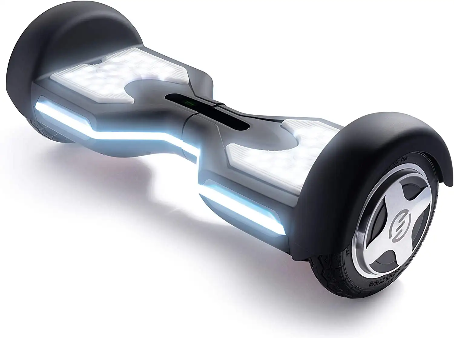 Hoverboard Self Balancing Scooter, Bluetooth Speaker Glowing Foot Pads for Kids Adults Matte Carbon Black