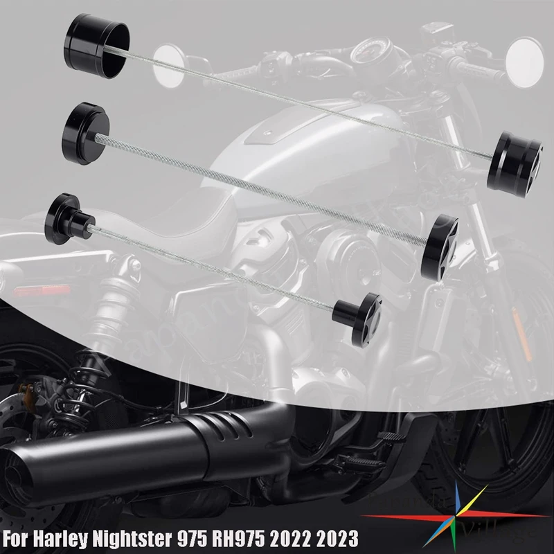 

Motorcycle Wheel Falling Front Axle Nut Covers Caps Installation Kit For Harley Nightster 975 RH975 RH 975 2022-2023 Accessories