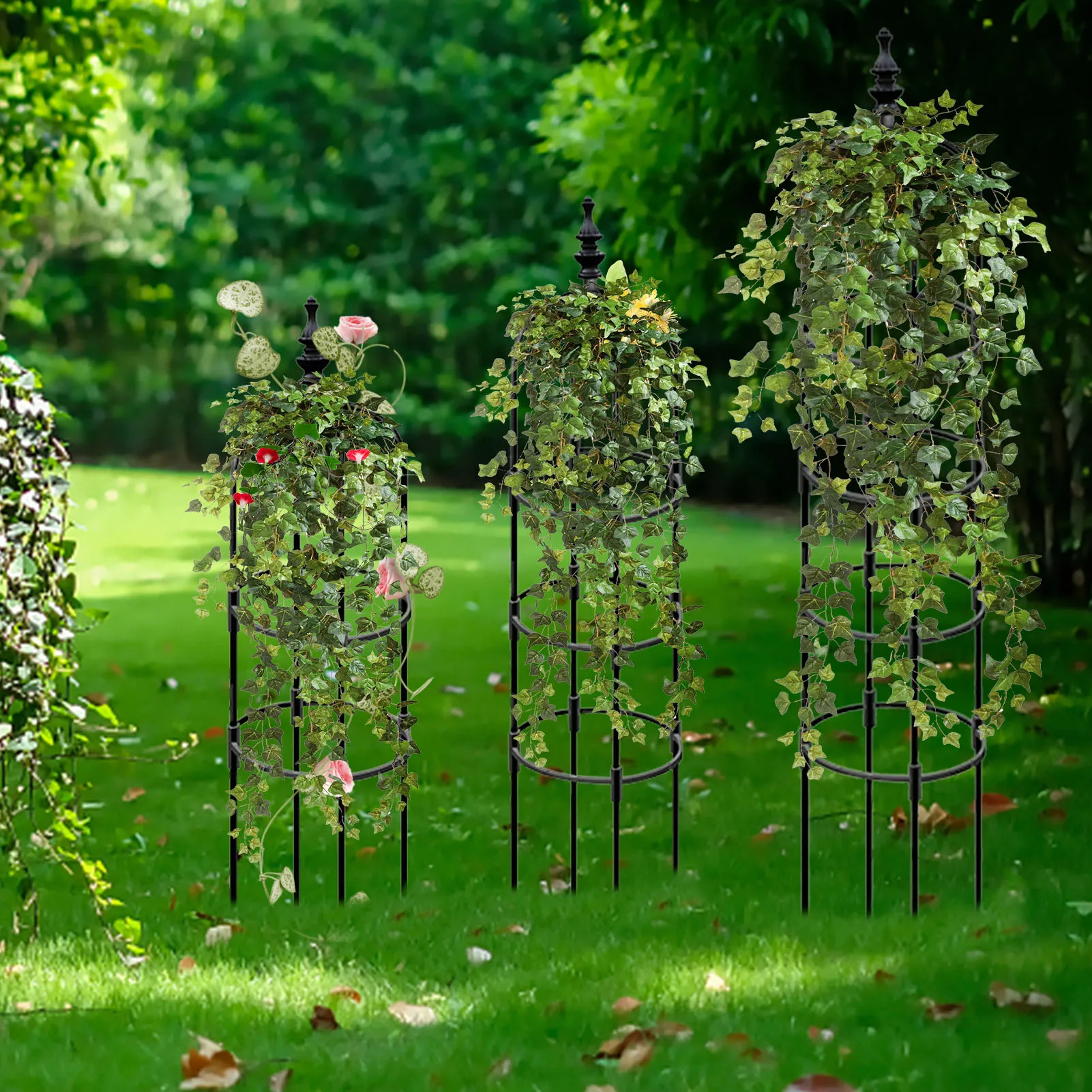 

Garden Trellis Tower Obelisk Garden Trellis For Climbing Plants 70 Inch Tall Plant Support Vine Supports DIY Climbing Trellis