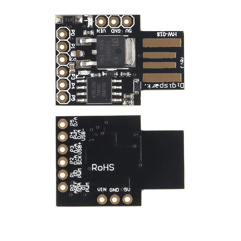 Плата разработки Micro USB TINY85 Digispark Kickstarter макетная плата ATTINY85 модуль для Arduino IIC I2C 1