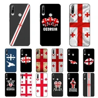 yndfcnb georgia flag phone case for huawei y 6 9 7 5 8s prime 2019 2018 enjoy 7 plus