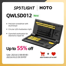 HOTO Precision Screwdriver Kit Pro Equipped with Various S2 Steel Drill Bits Multifunctional Maintenance Tablet Computer Watch