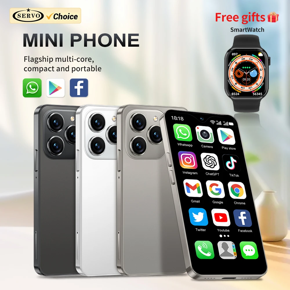 Servo 17se 4 3-дюймовый Мини-смартфон Android 8 1 4g Lte Разблокировка Лиц 2750 Мач Gps Otg С