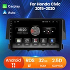 Мультимедийная система с GPS-навигацией для Honda Civic 2015, 2016, 2017, 2018, 2019, 2020, Android