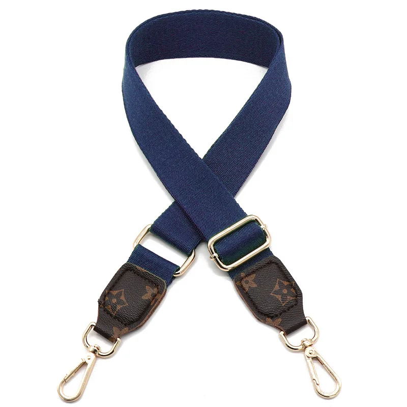 

1Pcs 140cm Women's Bag Shoulder Strap Color Letters Nylon Cotton Bag Belt Lengthening And Wide Belt Leather Bag Replacement Belt