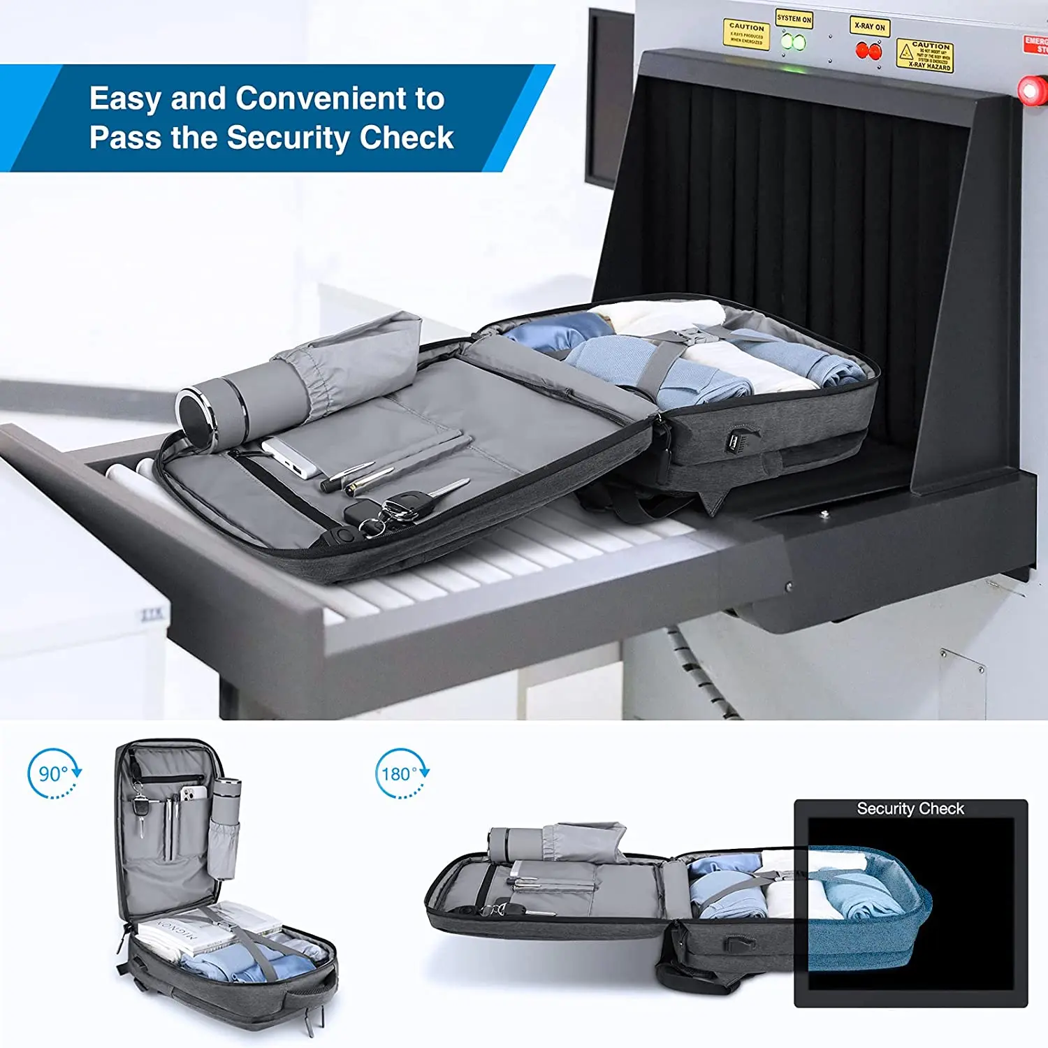 Laptop Backpack 15.6 Inch Travel Backpack Flight Approved Luggage Carry On Backpack, Waterproof Business Computer Large Backpack