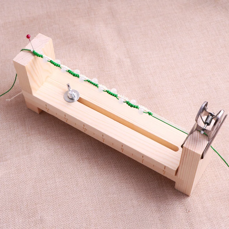 

Fixed Pad Braiding Rope Frame Braiding Rope Ware Hand Rope Braiding Frame Solid Wood DIY Braided Bracelet Necklace Braiding Tool